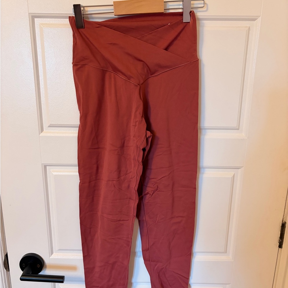 aerie old pink High-Waist V-Cross Leggings - Picture 1 of 1